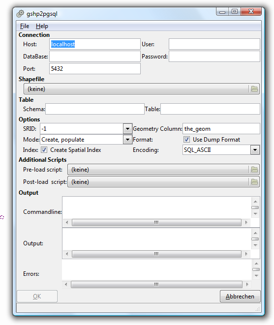 Gshp2pgsql